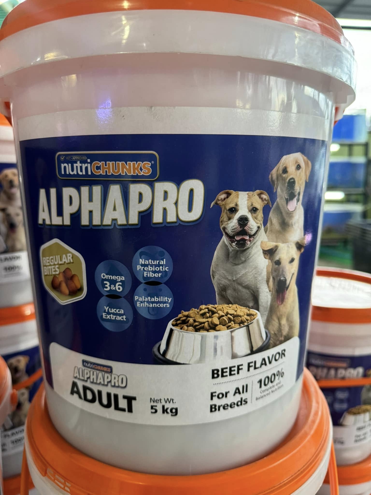 NutriChunks AlphaPro Adult Dog Food (Beef Flavor, 5 kg)